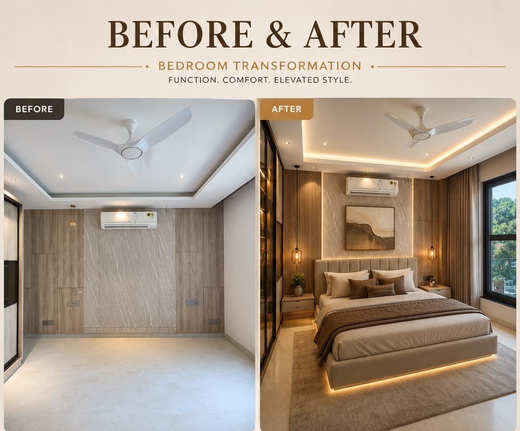 Before and after renovation